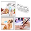 5 Pcs Nail Brushes For Cleaning Nails Transparent Nail Dust Brushes Handle Nail Scrubbing Brushes for Toes and Nails Cleaning
