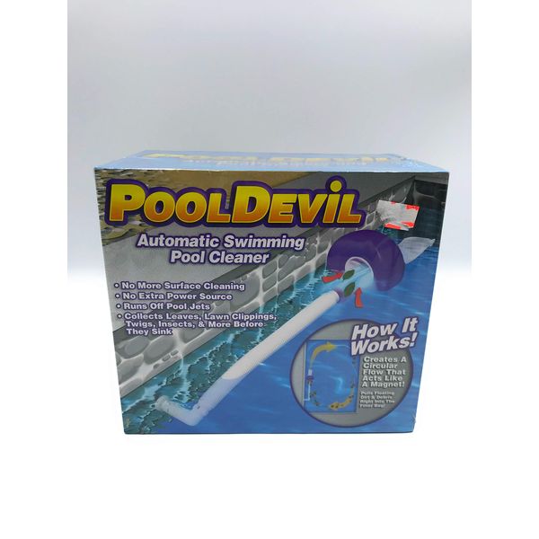 Pooldevil Pro Automatic Pool Surface Dirt and Leaf Skimmer Cleaner 100039