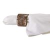 DII Basic Napkin Ring Collection, Decorative Rustic Farmhouse Style, Large Set, White Wash Finish, 6 Piece