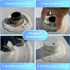RV Vent Covers Plastic 2-Pack 5.3" White Waterproof Roof Mount Replacement
