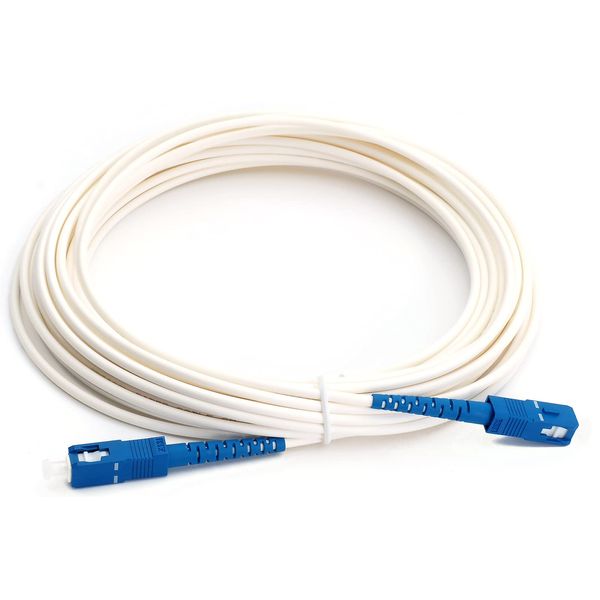 Fiber Optic Cable Optical Line Optical Cable SC Connector (White, 5m)