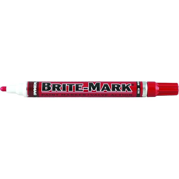 Dykem 84006 Brite-Mark Medium Tip Paint Marker Red 1/8 Inches