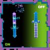 Fun Central LED Light Up Pixel 8-Bit Toy Sword for Kids (Multi, 18")