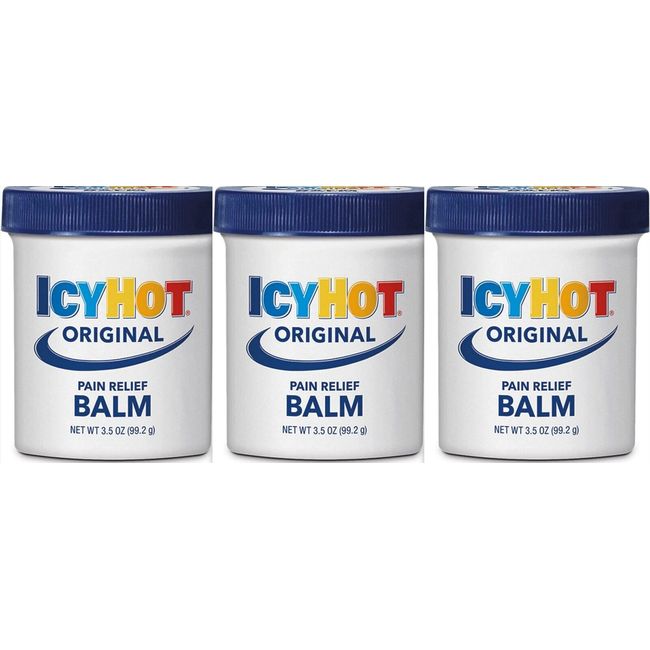 Icy Hot BALM Pain Relief 3.5 oz ( 3 pack ) ^