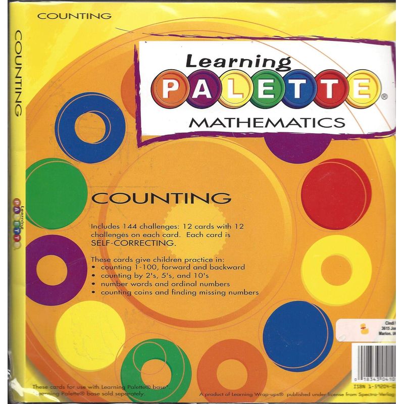 1st Grade Math Learning Palette Counting - Online Marketplace - EveryMarket