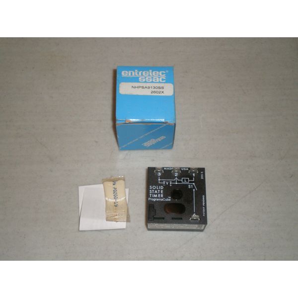 New! NHPSA9130SS 2602X Entrelec SSAC  Solid State Timer 30 Sec. Programacube
