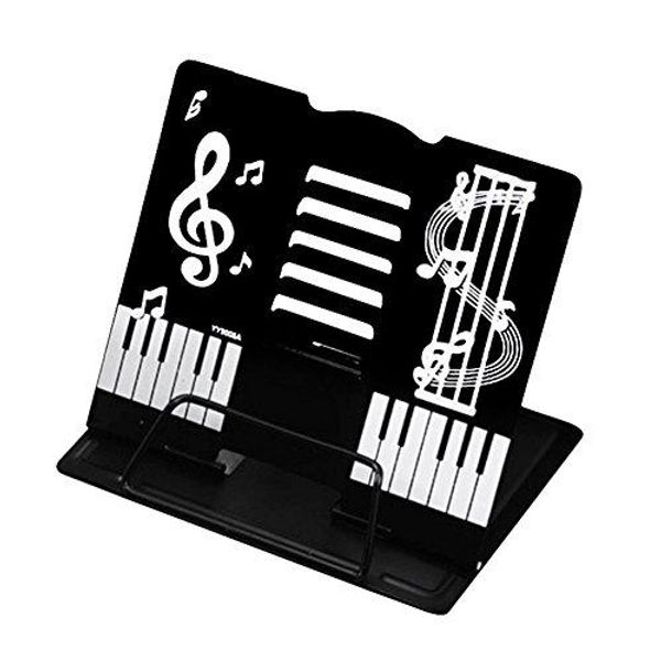 Cute folding tabletop music stand that can also be used as a reading stand (black)