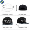 True Heads 420 Black Snapback Baseball Cap