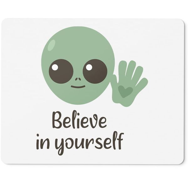 JUNIWORDS Mauspad Mousepad, Belive in Yourself