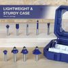 NEW Professional 1/4" Shank Router Bits 15PC Router Bits Tungsten Carbide w/Case