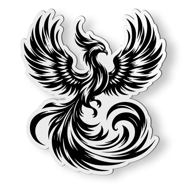 Phoenix Magnet for Car Fridge Locker - 5" Fire Bird Mythical Magnet