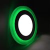 Round Dual Colour LED 6w Ceiling Recessed Panel Spot Light Green and White