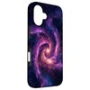 iPhone 16 Pink Particle Spiral Lights Fog Space Case