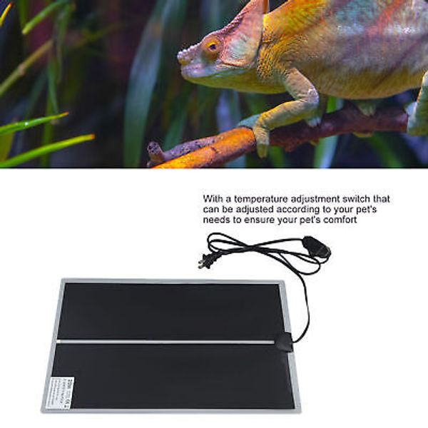 Reptile Terrarium Heat Pad Rapid Heating US Plug 110 to 120V Waterproof