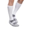 CoreSport Athletic Performance Compression Socks - 15-20mmHg Mild Graduated Compression (White, XL)