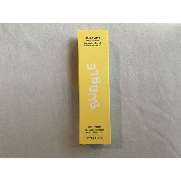 Bubble Skincare Solar Mate Mineral Sunscreen SPF 40,1.7FL OZ /50mL Exp 11/25