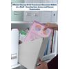 CHPL- A4 Plastic Wallets Translucent Stud Wallet | Envelope Files | Pink | Document Wallets | Carry Popper Folders with Button for School, Office Home [ 100 Pcs ]