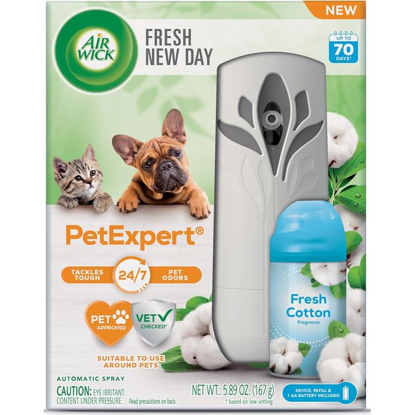 Automatic Spray Starter Kit Fresh New Day Pet Fresh Cotton, Air Freshener, Essen