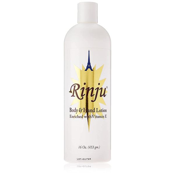 Rinju Body & Hand Lotion - Non-Greasy Lotion for Women & Men - 16 Oz Enriched with Vitamin E for Extremely Dry Skin - Skin Care Essentials