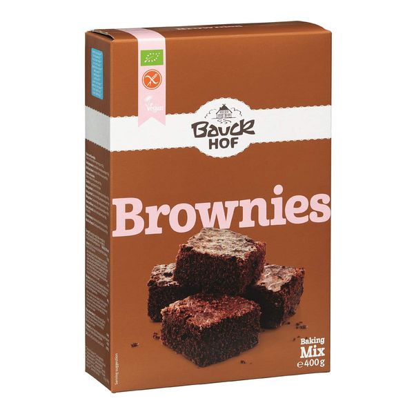 Bauckhof Oasis Baukhof Organic Gluten Free Chocolate Brownie Mix Powder, 14.1 oz (400 g)