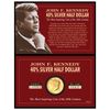 Silver JFK Half Dollar Coin Layered in Pure Gold