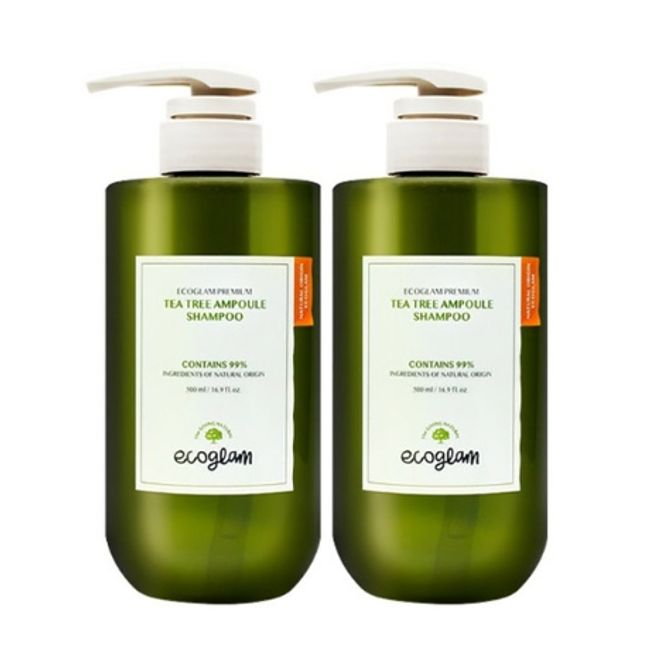 SkinGen Eco Glam Premium Tea Tree Ampoule Shampoo 500ml (2 x)