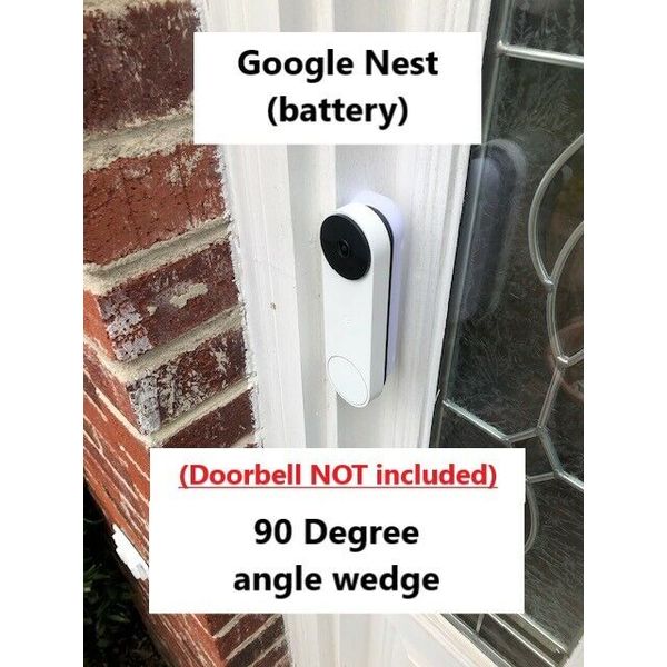 Google Nest Gen 2 Video Doorbell (Battery) Angle Wedge 90 Degree