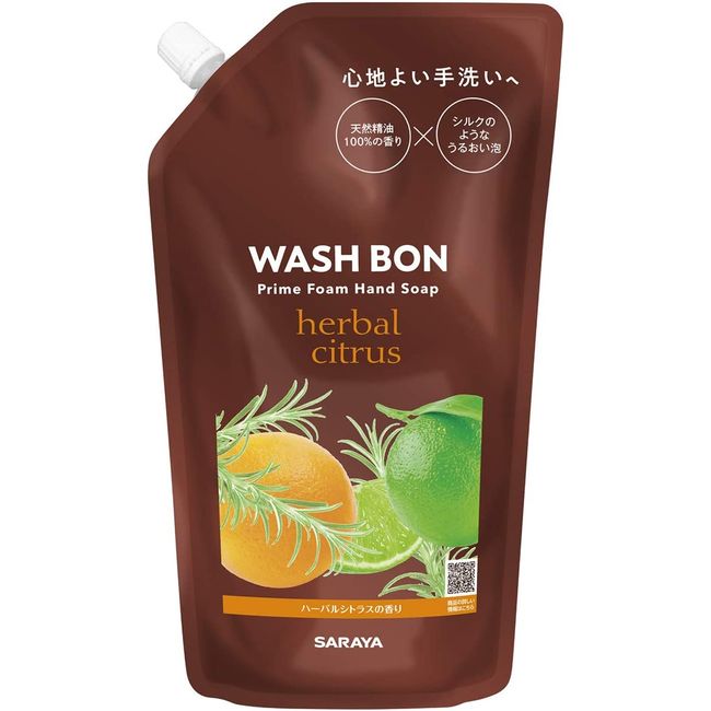 Saraya Washbone Prime Foam Herbal Citrus Refill (500 ml)