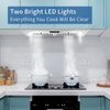 30inch 800CFM  Built-in Range Hood Kitchen Vented 3-Speed w/LEDs Touch control