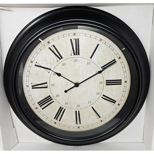 16in Traditional Design Indoor Wall Clock Round 35035BOS