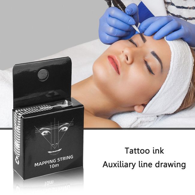 10m Tattoo thread Eyebrow Marker thread Tattoo Brows Point Pre Inked Brow  Tattoo Pre-Inked Mapping String Eyebrow Thread makeup