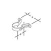 Deepflow RCZ253 Barrel Pipe Clip 68mm White Marley