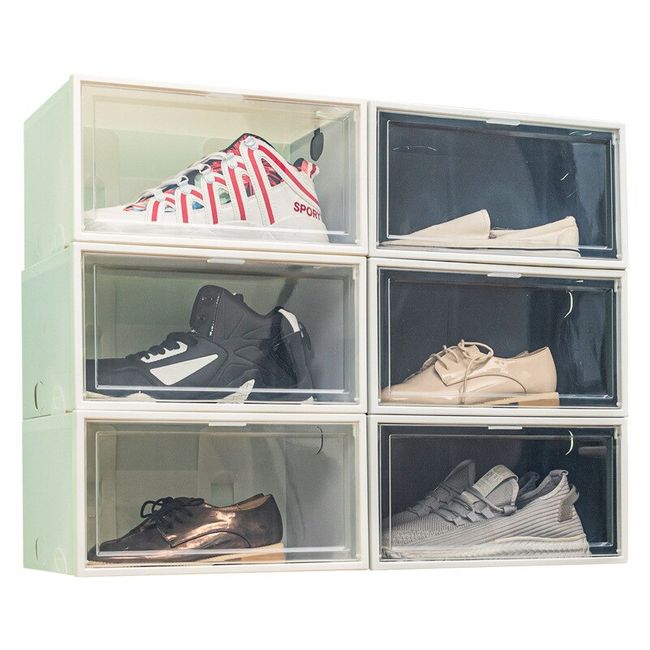 Transparent Storage Shoes Box Foldable Shoe Box Organizer Drawer