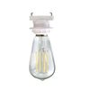 Uplight Light Bulb Socket for Hanging Ceiling E26 Base Lamp Socket, No Construction Required, Easy Installation, Square Hanging Ceiling Adapter, White, Set of 5