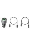 PRO 33 Watt Car Kit Compatible with DJI Mini 2 Plus Data, Durable Quick Adaptive Fast Charging Dual USB-C/MicroUSB Long 4ft Cables