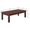 Wood Coffee Table - 48" x 24" - Mahogany