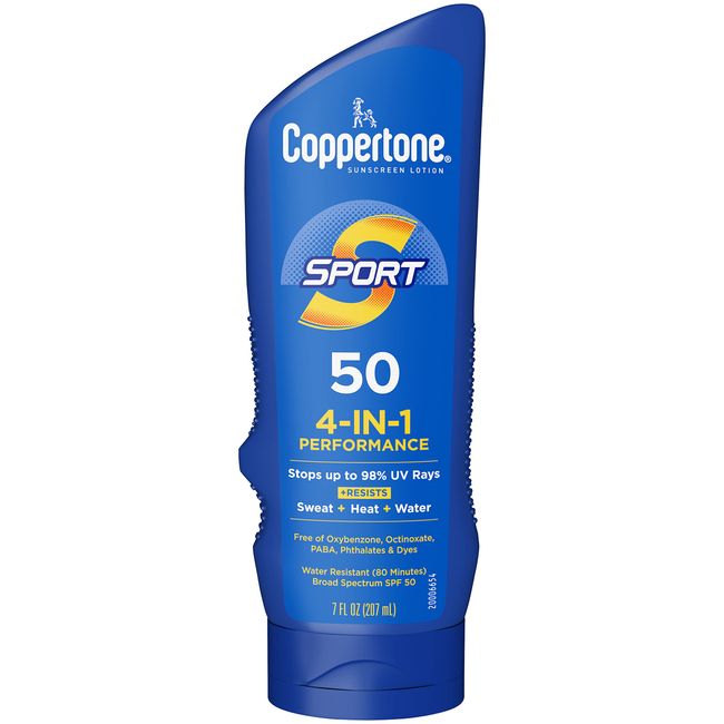 Coppertone Sports Sunscreen Lotion SPF 50, 7 fl oz