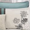 Riverbrook Home Emilie Comforter Set, Queen, Blue/Gray/Ivory, 8 Piece Set
