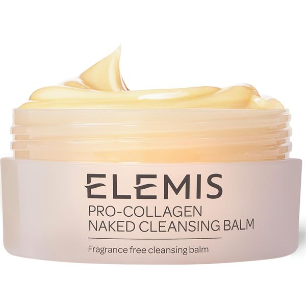 Elemis (ELEZS) Pro-Collagen Naked Cleansing Balm, Edition Unscented 3in1 Deep Cleansing Milk, Mineral Oil Free Soothing Skin Cleanser, Suitable for Sensitive Skin and for Use Around the Eyes, 100g