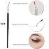 3 Pack Fine Angled Eyeliner Brushes Ultra Thin Slanted Flat Angle Cosmetic Tool