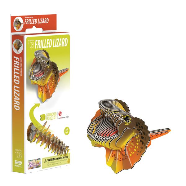 Frilled Lizard Cardboard Model Kit