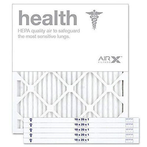 BOX OF 6 AIRx HEALTH 18x20x1 MERV 13 Pleated Air Conditioner AC Filters!