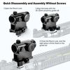 AOMEKIE Red Dot Sight 3 MOA Reflex Sight 11 Brightness Setting with 1'' Quick Release Riser Mount