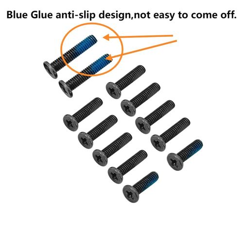 ZAHARA Black 12Pcs Lower Bottom Base Cover Case Screws Replacement for ASUS TUF Gaming A16 FA617NS FA617XS FA617XT FA617NT FA617NSR FA617NTR