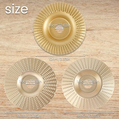 ZBabyXinDZ_JP 3 pcs Angle Grinder Polishing Disc Grinding Disc Disc Grinder Replacement Blade Woodworking High Hardness Woodworking Processing (3.9 x 1 3.8 x 2)