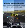 Car Digital GPS Speedometer Head Up Display MPH KMH Compass Overspeed Alarm