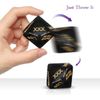 4 Pieces Black Acrylic Romantic Party Dice