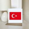 'Turkey Flag' Blank Greeting Card (GC00004189)