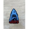 Jaws Embroidered Iron On Patch