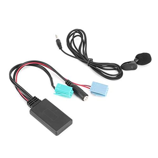 Bluetooth 5 Stereo Adapter AUX Bluetooth Adapter, Auto 12V 6Pin Universal Bluetooth 5.0 AUX Audio Kabel Audio Adapter Kabel Radio Adapter Kabel AUX Adapter Audio Verbindungskabel mit Mikrofon Pas